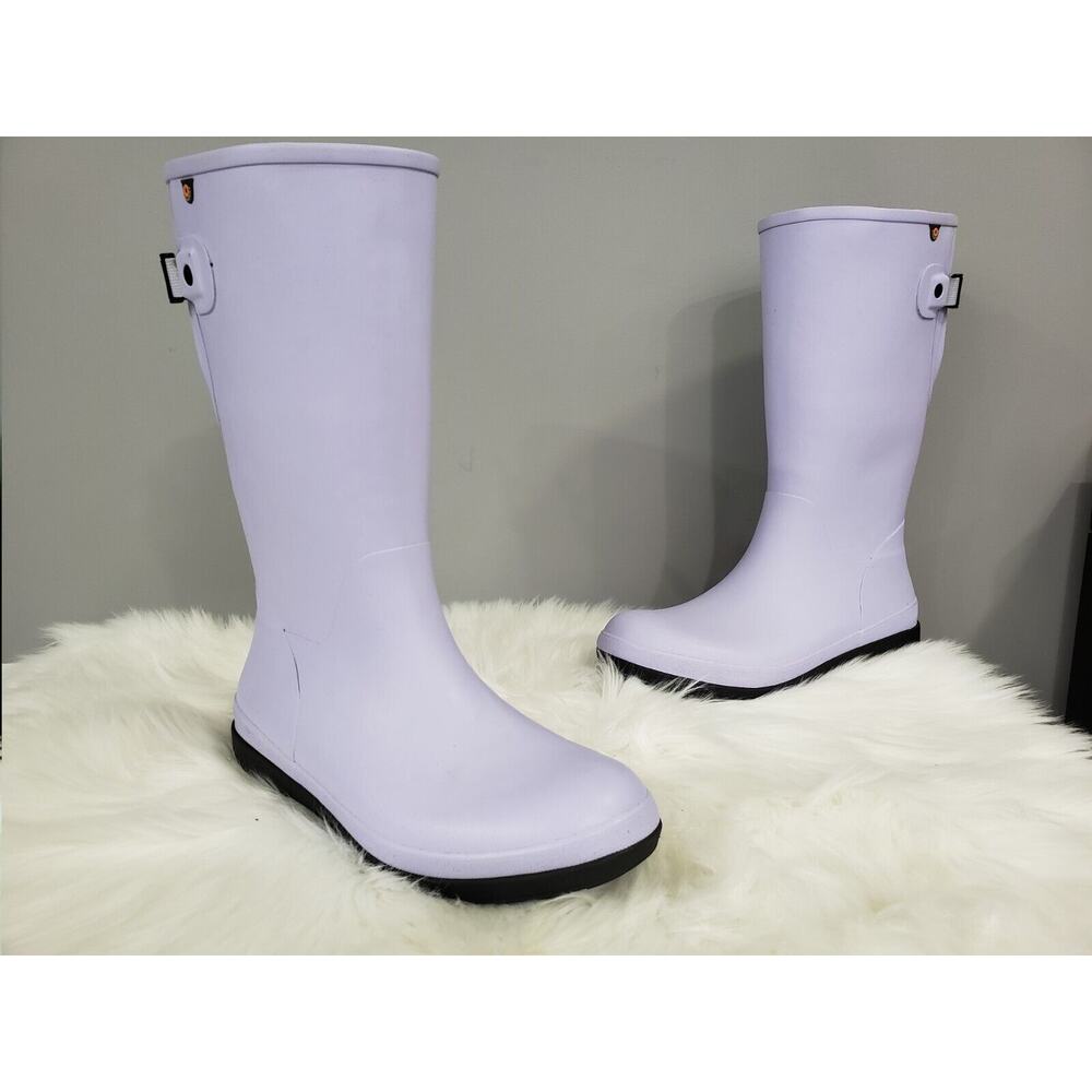 NEW SIZE 10 BOGS Women Amanda Ii Tall Waterproof Boot Rain Lilac Lavender Purple